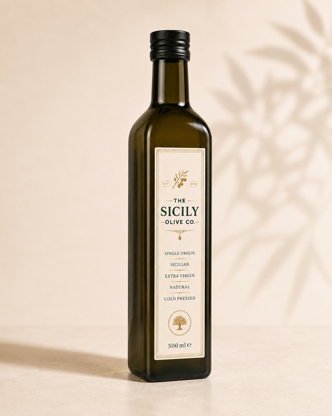 500ml Everyday Bottle of The Sicily Olive Co. extra virgin olive oil
